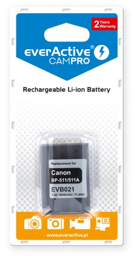 Akumulator everActive CamPro - zamiennik Canon BP-511