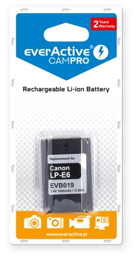 Akumulator everActive CamPro - zamiennik Canon LP-E6