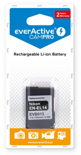 Akumulator everActive CamPro - zamiennik Nikon EN-EL14