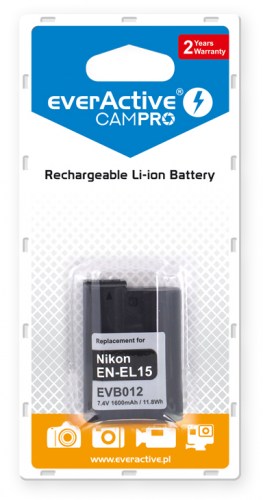 Akumulator everActive CamPro - zamiennik Nikon EN-EL15