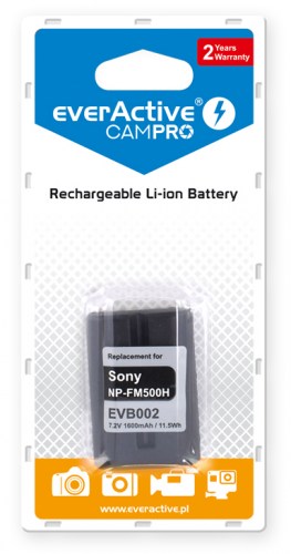 Akumulator everActive CamPro - zamiennik Sony NP-FM500H
