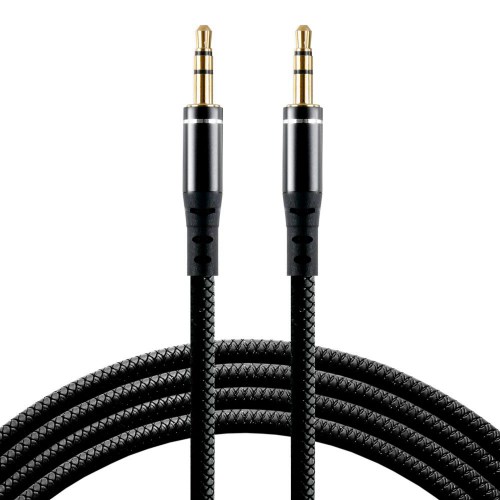 Kabel silikonowy audio AUX wtyk - wtyk jack 3.5 mm stereo 150cm everActive CBS-1.5JB czarny 