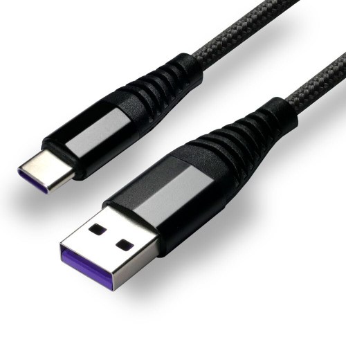 Kabel pleciony USB - USB-C everActive CBB-1CHB 100cm do 5A
