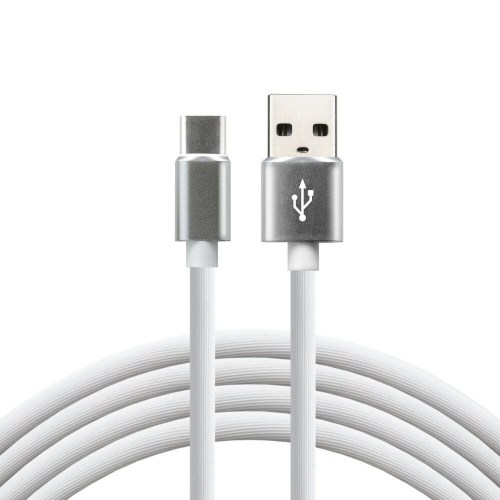 Kabel silikonowy USB - USB-C everActive CBS-1CW 100cm do 3A