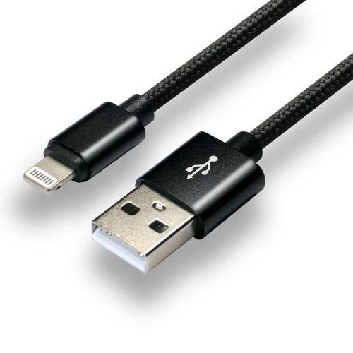 Kabel pleciony USB - Lightning everActive CBB-0.3IB 30cm do 2,4A