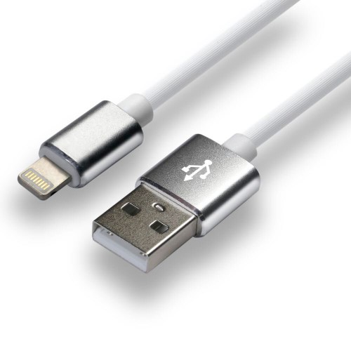 Kabel silikonowy USB - Lightning everActive CBS-1.5IW 150cm do 2,4A