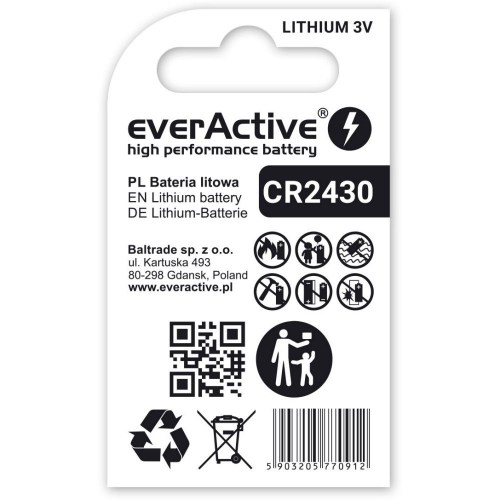 Bateria litowa everActive CR2430