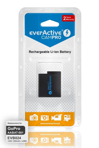 Akumulator everActive CamPro - zamiennik GoPRO Hero 5 / 6 / 7 Li-ion Premium