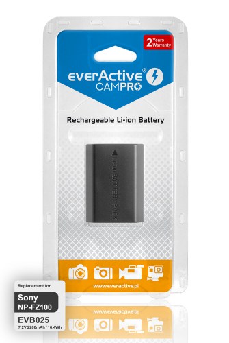Akumulator everActive CamPro - zamiennik do Sony NP-FZ-100 