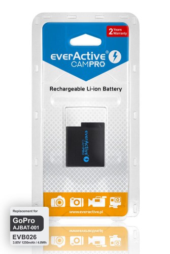 Akumulator everActive CamPro - zamiennik GoPRO Hero 5 / 6 / 7 / 8 Li-ion Premium
