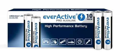 Baterie alkaliczne everActive Pro Alkaline LR03 AAA - kartonik 10 sztuk