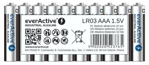 Baterie alkaliczne everActive Industrial Alkaline LR03 AAA