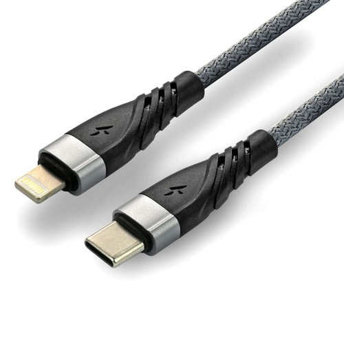 Kabel pleciony USB - Lightning everActive CBB-1CIG 100cm Power Delivery 20W