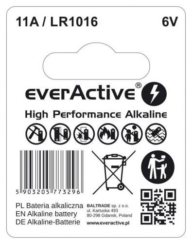 Bateria alkaliczna everActive 11A LR1016 MN11
