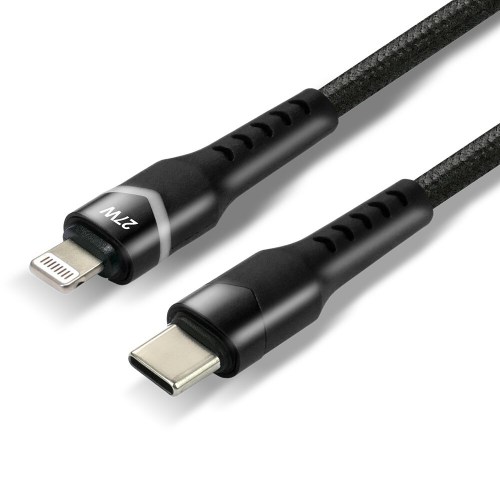 Kabel pleciony USB-C - Lightning everActive CBB-1CIR 100cm Power Delivery 27W