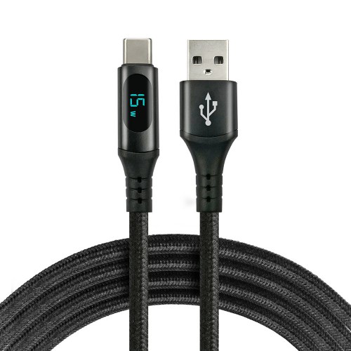 Kabel pleciony USB - USB-C everActive CBB-2CBL 200cm do 3A