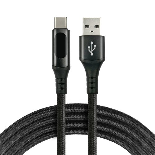 Kabel pleciony USB - USB-C everActive CBB-2CBL 200cm do 3A