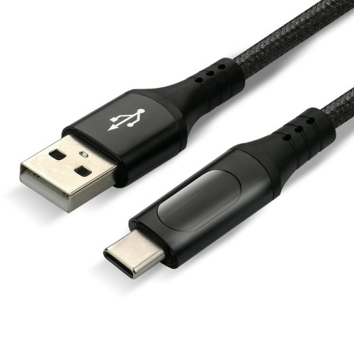 Kabel pleciony USB - USB-C everActive CBB-2CBL 200cm do 3A