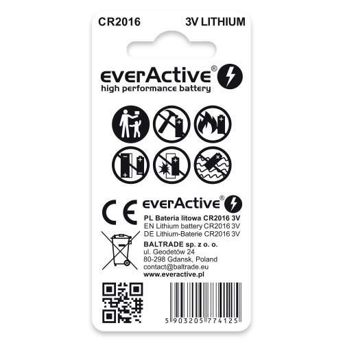 Baterie litowe everActive CR2016