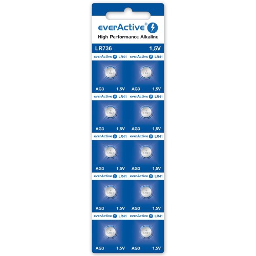 Baterie alkaliczne mini everActive AG3 G3 LR736 LR41