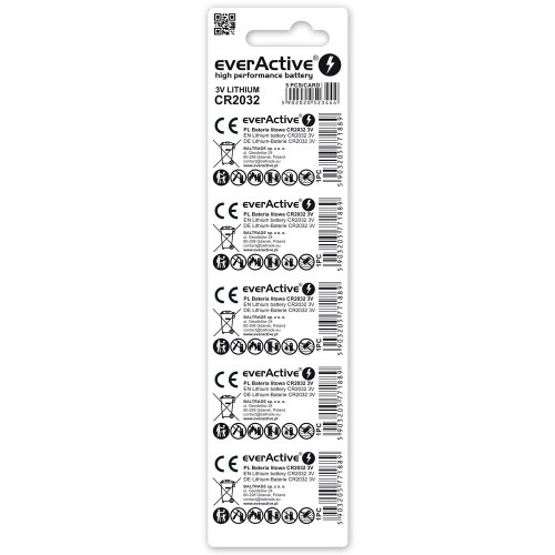 Baterie litowe everActive CR2032