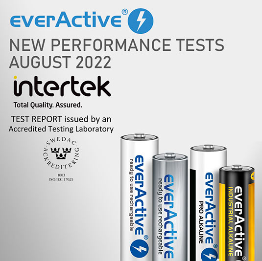 everActive battery tested by accredited labortory