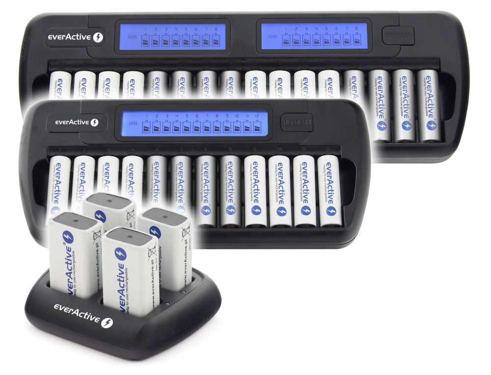 everActive - batteries, chargers, rechargeable batteries